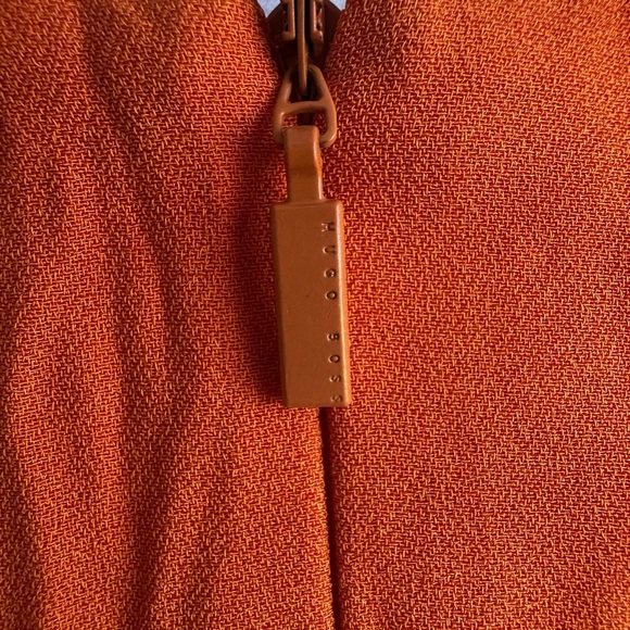 Hugo Boss Bright Orange Midi Dress - Picture 5 of 9